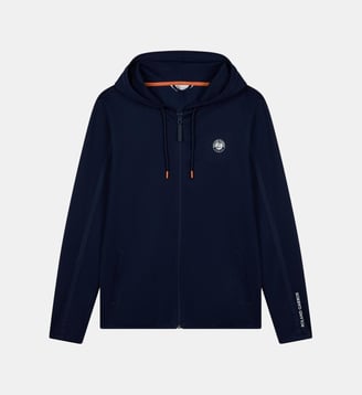 Sweat à capuche zippé - Roland-Garros - Marine