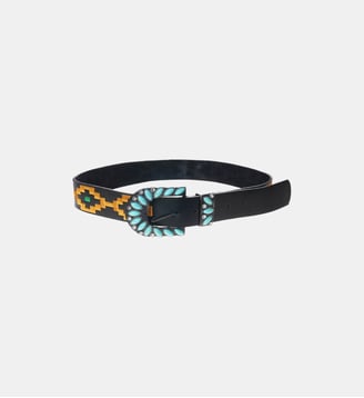 Ceinture avec broderies et perles ELISIO - Wild - Noir