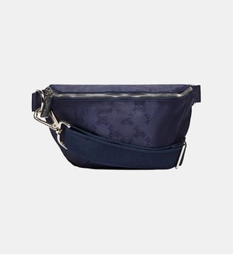 Sac banane Turtle Monogram - Vilebrequin - Bleu marine