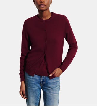 Cardigan droit en cachemire 2 fils - Bompard - Oxalis