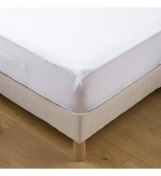 Protège matelas, en éponge de coton antiacarien, imperméable - La Redoute Interieurs - Blanc