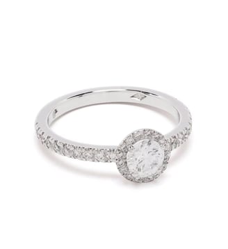 Solitaire Absolu.e Couronne 0.5 carat pavé - Loyal.e Paris - Or blanc