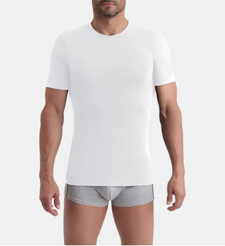 T-shirt Thermique Manches Courtes Thermal - Dim - Blanc