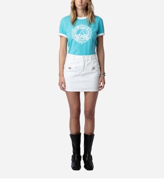 T-shirt Walk - Zadig&Voltaire - Bleu aqua