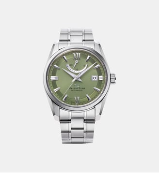 Montre automatique Contemporary Vert olive RE-AU0107E00B - Orient Star - Argenté