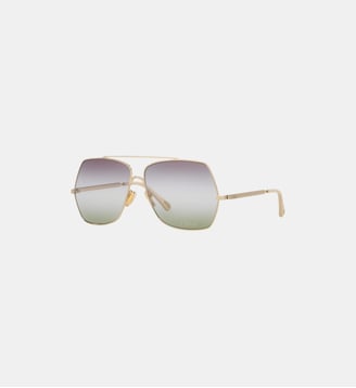 Lunettes de soleil Rectangulaire CH0278S - Chloé - Or