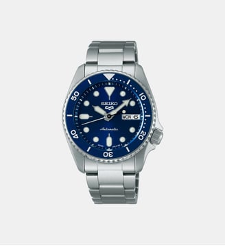 Montre automatique Sport Bleu foncé SRPL77K1 - Seiko 5 - Argenté