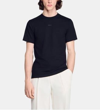 T-shirt en coton - Sandro - Noir