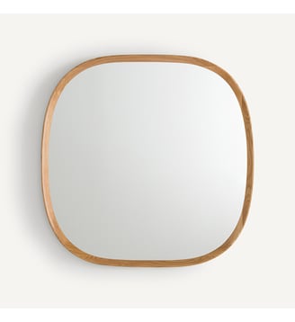 Miroir organique chêne massif et MDF, H80cm AM.PM
