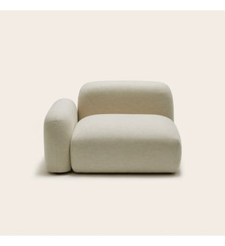 chauffeuse modulable accoudoir bas g  En fibre de polyester recyclé Madura