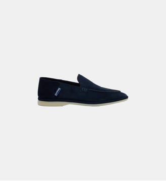 Mocassins en daim souple - Vilebrequin - Bleu marine