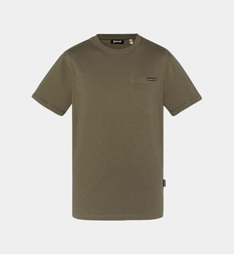 T-shirt effet flammé - Schott - Kaki