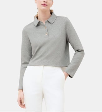 T-shirt tpolo - Motif uni - Caroll - Gris foncé