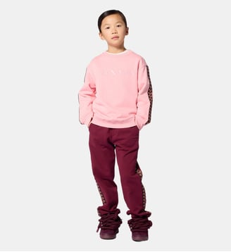 Sweat à manches longues - Lanvin Kids - Pink icing