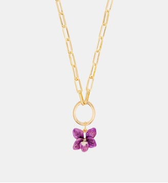 Pendentif Violette, Beauté et Modestie - Les Néréides - Noir