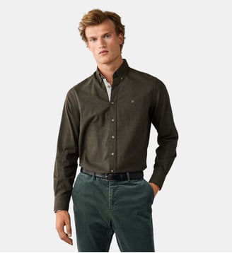 Chemise Coupe Ajustée Flanelle Multi Passepoils Hackett London