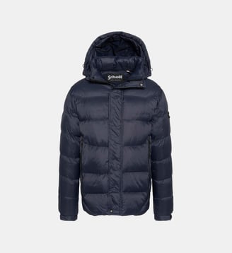 Doudoune à capuche - Schott - Bleu marine