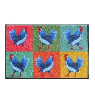 Tapis decor caoutchouc & nylon - Garnier Thiebaut - Multicolore