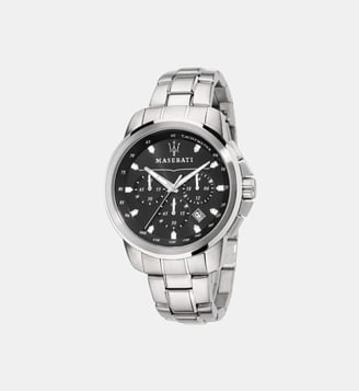 Montre Successo Noir R8873621001 - Maserati - Argenté