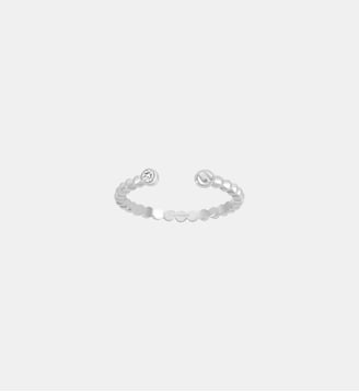 Bague ouverte Angélique en Argent avec diamant blanc - La Garçonne Diamant - Argent