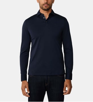 Polo Coupe Regular À Manches Longues En Pima Hackett London