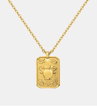 Collier Zodiaque Verseau Doré en Acier 316L - Phebus - Jaune