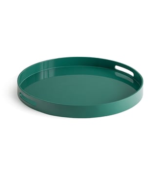 Plateau rond laqué - AM.PM - Vert