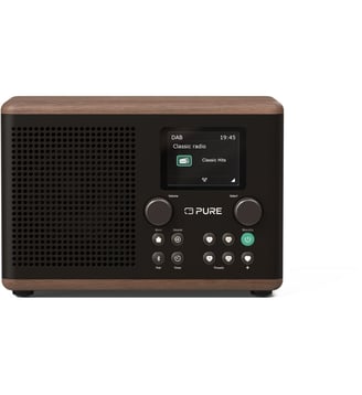 Radio DAB Classic H4 Coffee Black/Walnut - Pure - Noir