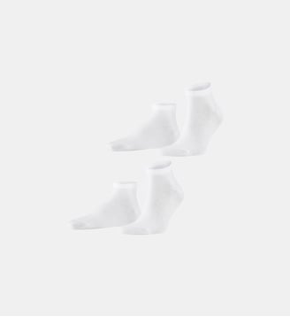 Chaussettes Sport Happy 2-Pack Coton - Falke - Blanc