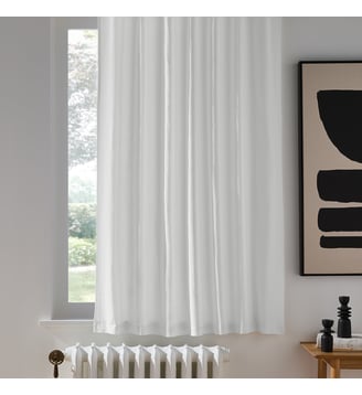 Rideau radiateur lin lavé pattes cachées La Redoute Interieurs