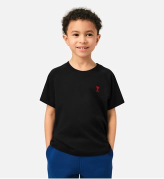 T-shirt en coton Ami de Coeur - AMI Paris - Noir