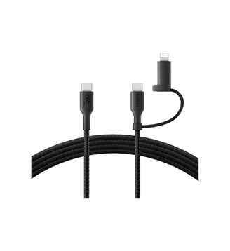 Adaptateur USB 2-en-1 USB-C et Lightning 1m50 noi - Belkin - Noir