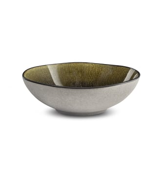 Assiette creuse - Médard de Noblat - Vert olive