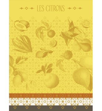Torchon La beauté du zeste - Le Jacquard Francais - Cédrat