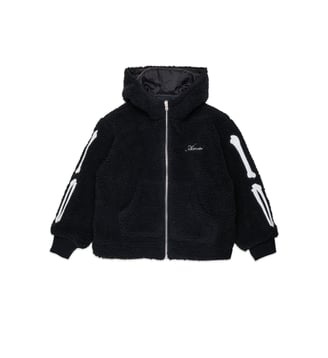 Veste teddy avec détails osseux - Amiri - Noir