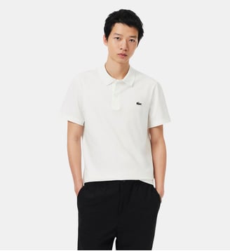 Polo regular fit en coton mélangé - Lacoste - Blanc