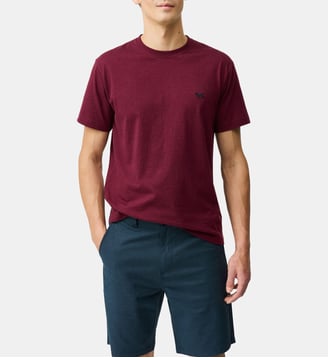 T-shirt Slim Gunn 2.0 en Coton - Rodd & Gunn - Bordeaux