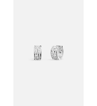 Boucles D'Oreilles Graphique - APM Monaco - Blanc