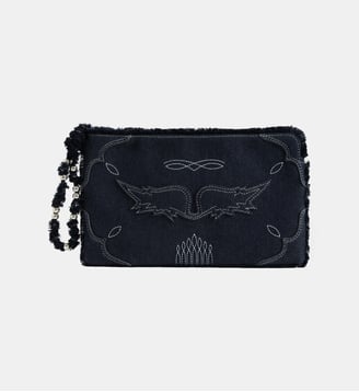 Pochette Angel Denim Western - Zadig&Voltaire - Bleu silent