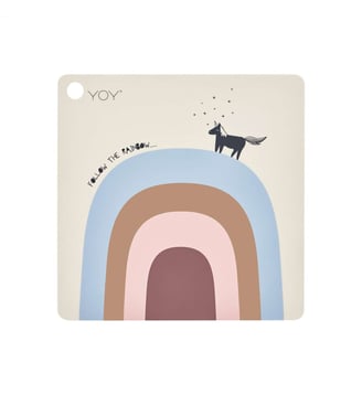 Sets de table en silicone arc-en-ciel - OYOY - Beige