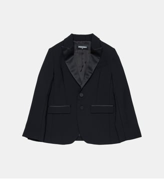 Veste blazer en laine fraîche - Dsquared2 - Noir