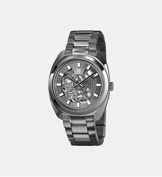 Montre automatique Général de Gaulle Gun Métal 671382 - Lip - Ivoire foncé