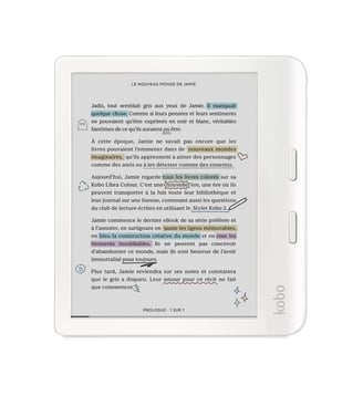 Liseuse eBook Libra Colour Blanche - Kobo - Blanc