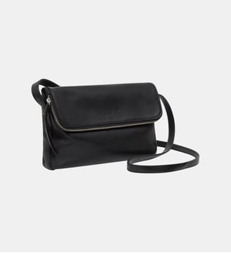 sac à bandoulière Asya en cuir - Agnès b. - Noir