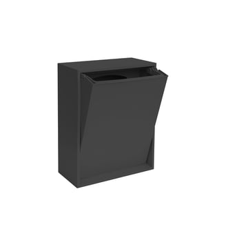 Boîte de rangement en plastique recyclé Recollector - OYOY - Noir
