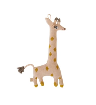 Peluche en coton motif animal - OYOY - Rose