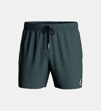 Short de bain à motif Aruba avec suspensoir - Impetus - Vert