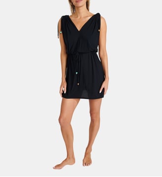 Tunique beachwear  Wesley - Banana Moon - Noir