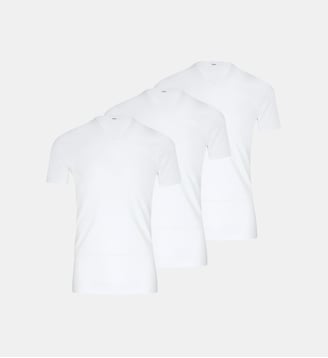 Lot de 3 t-shirt en coton - Eminence - Blanc