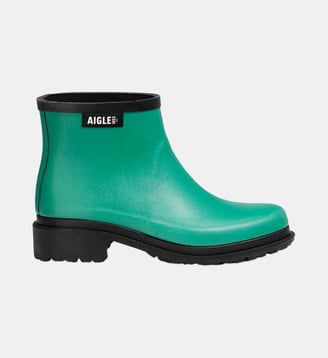 Bottine à talon large FULFEEL LOW - Aigle - Vert
